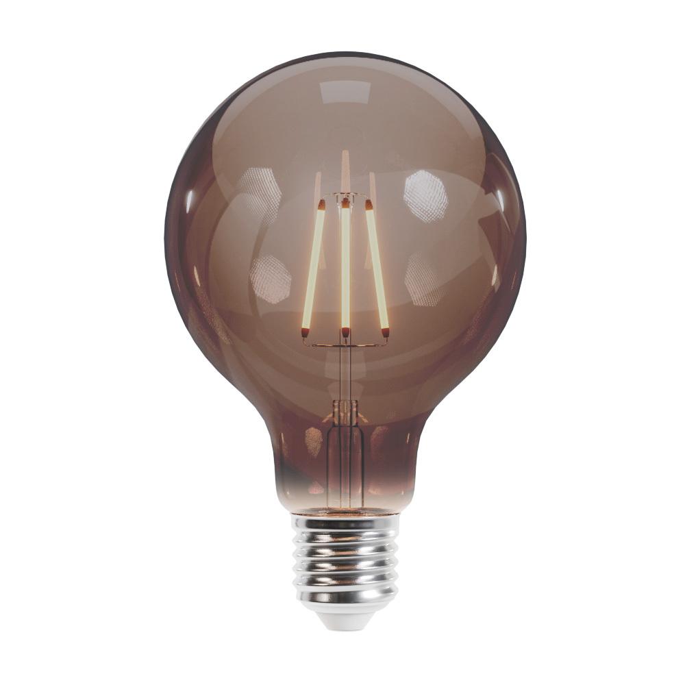 Plastrol LED lemputė Kaitinimas E27 G95 4W 230V 2000K 400lm COG dūminis Forever Light