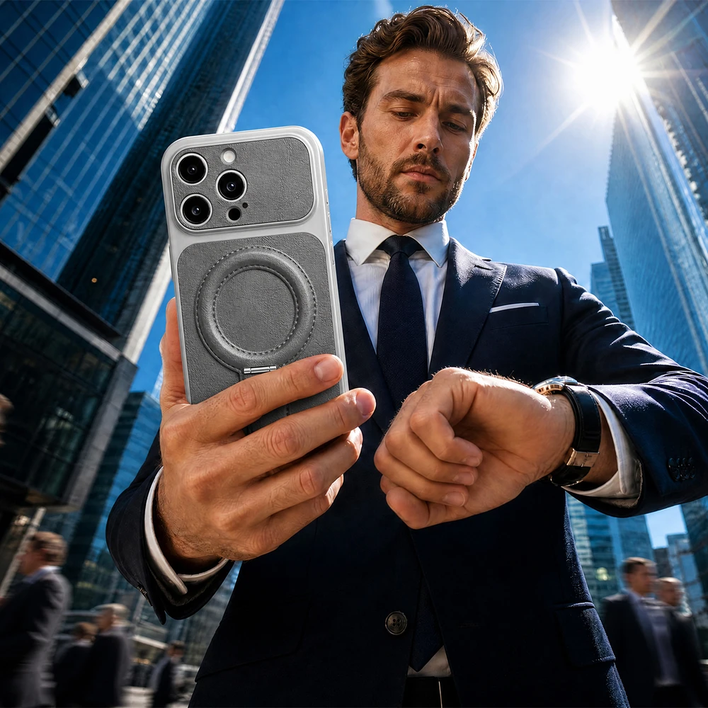 TFO Telforceone „Luxgrip Mag“ dėklas, skirtas „iPhone 11“, tamsiai mėlynas