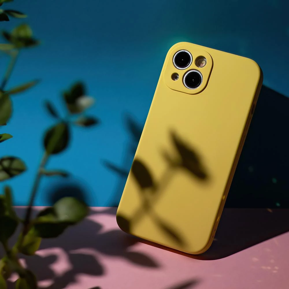 TelForceone Mag Invisible dėklas, skirtas iPhone 14 6,1 pastelinės inės geltonos spalvos