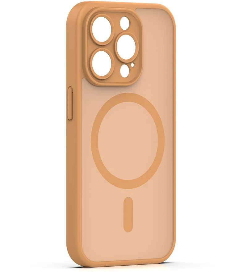 TFO „Mag Matt“ dėklas, skirtas „iPhone 15 Pro“ 6,1" rudas, su apsauga kamerai
