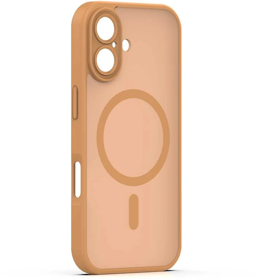 TFO Mag Matt dėklas iPhone 16 6,1" rudas su apsauga kamerai