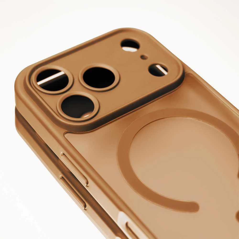 TFO Mag Matt dėklas iPhone 16 6,1" rudas su apsauga kamerai