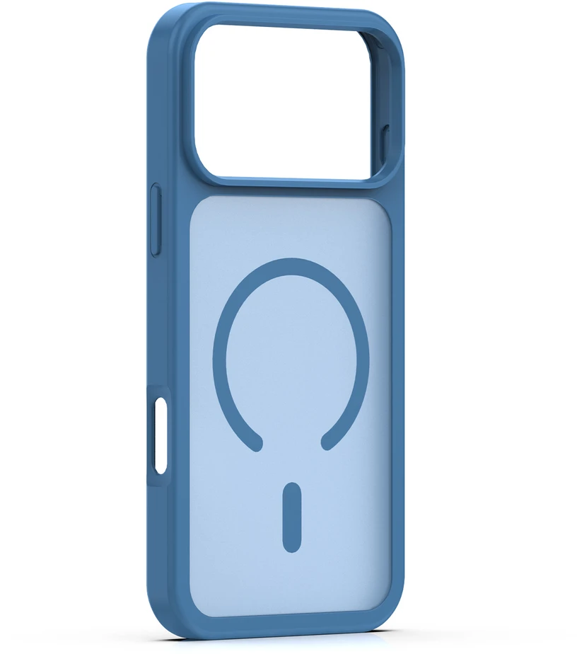 Dėklas Telforceone Mag Matt case for iPhone 17 Pro 6,3" / iPhone 18 Pro 6,3" dark mėlynas big hole