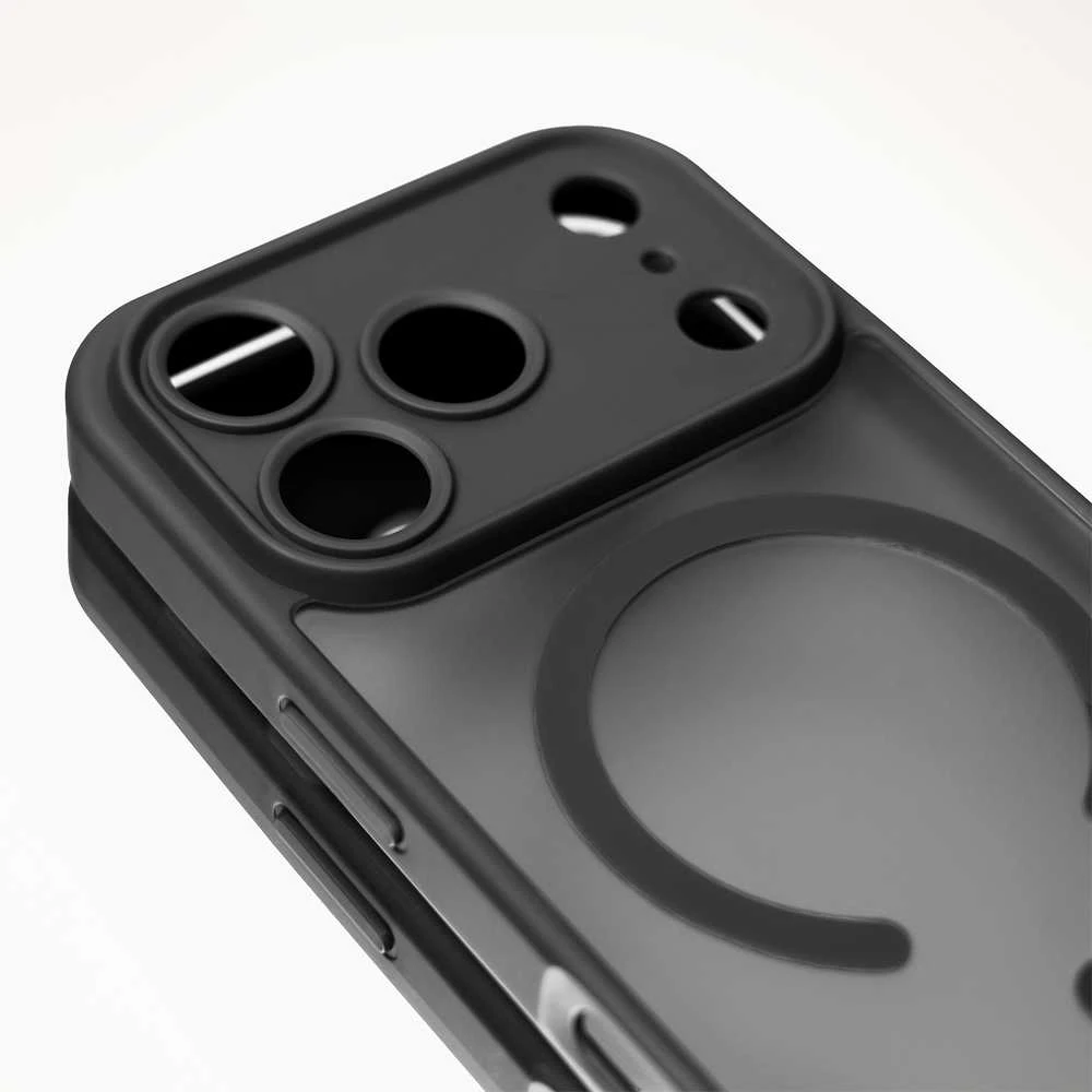 TFO Mag Matt dėklas, skirtas iPhone 17 Air 6,6” juodas, su apsauga kamerai