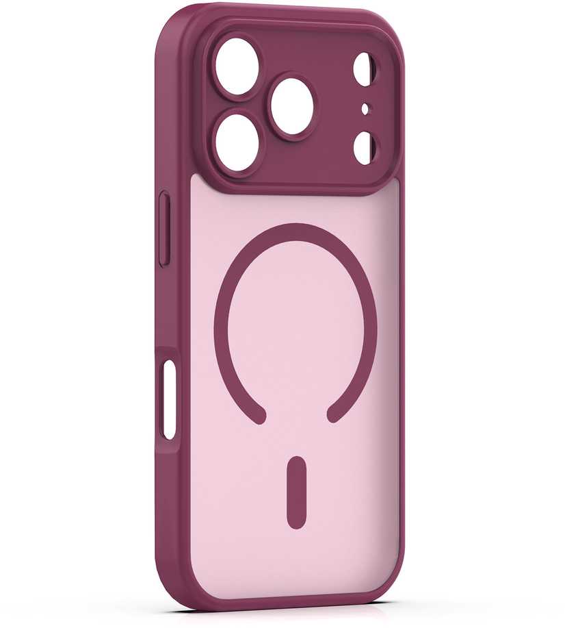 TFO Mag Matt dėklas, skirtas iPhone 17 Pro Max 6,9" / 18 Pro Max 6,9" bordo spalvos, su apsauga kamerai