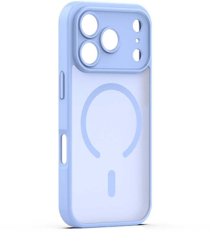 TFO „Mag Matt“ dėklas, skirtas „iPhone 17 Pro Max 6,9"“ / „18 Pro Max 6,9"“, šviesiai mėlynas, su apsauga kamerai