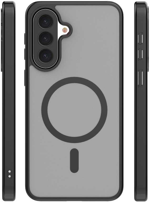TFO Telforceone „Mag Matt“ dėklas, skirtas „Samsung Galaxy A57“, juoda didelė skylė