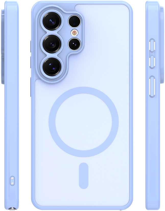 TFO Mag Matt dėklas Samsung Galaxy S25 Ultra šviesiai mėlynas, apsauga kamerai