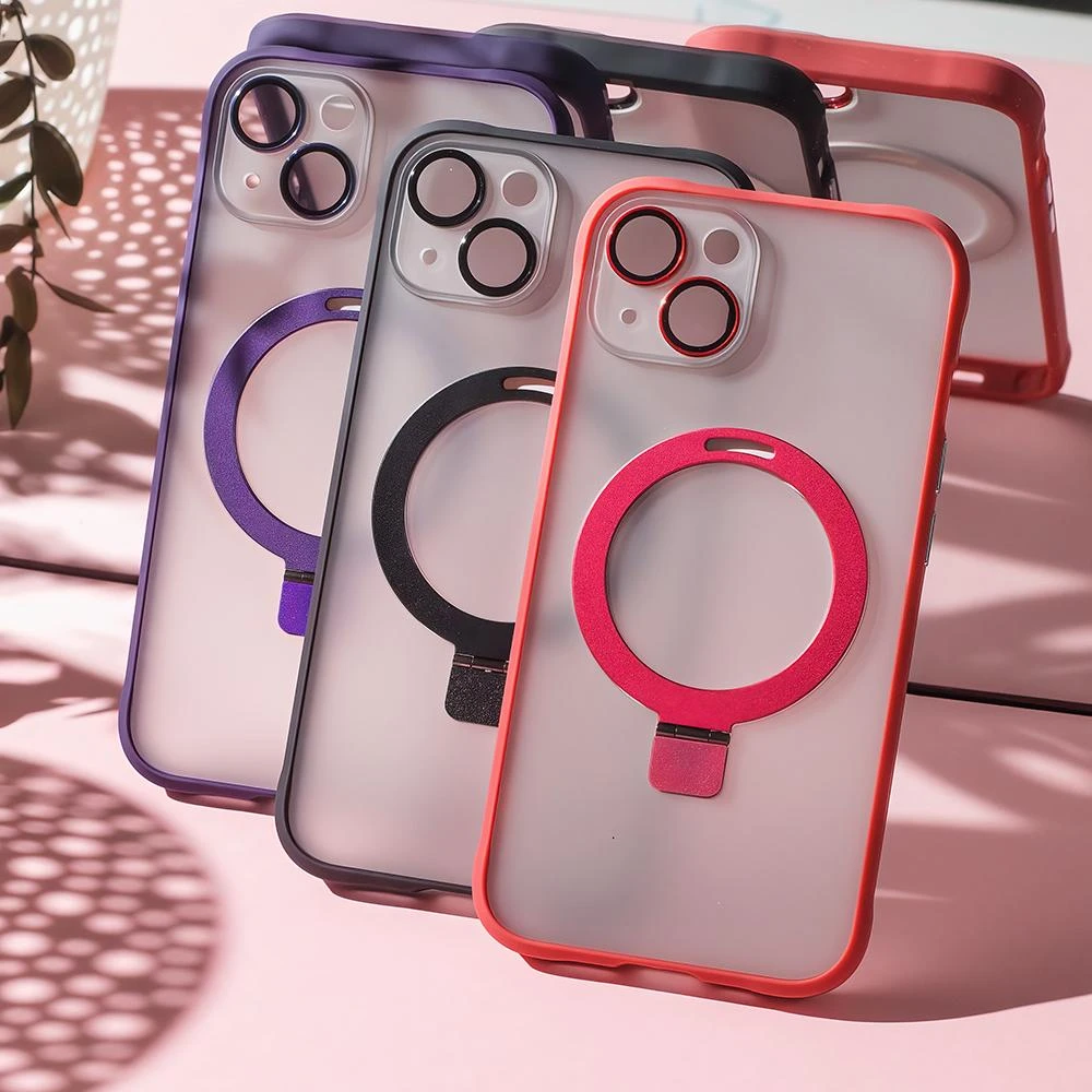 TelForceone "Mag Ring" dėklas, skirtas iPhone 13 6,1 violetinės spalvos inės spalvos