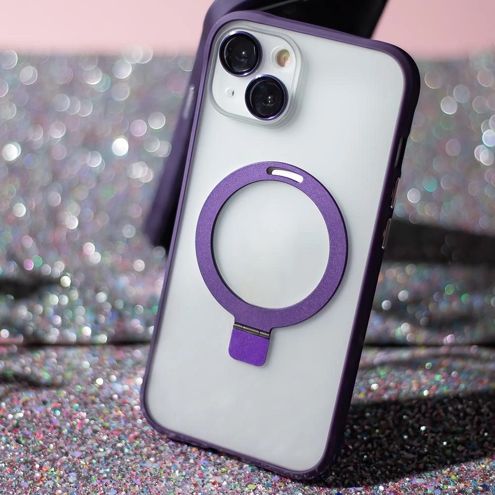 TelForceone "Mag Ring" dėklas, skirtas iPhone 13 6,1 violetinės spalvos inės spalvos