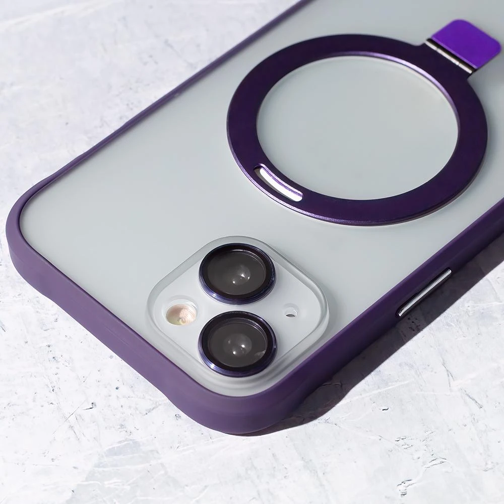 TelForceone "Mag Ring" dėklas iPhone 14 6,1 violetinės spalvos