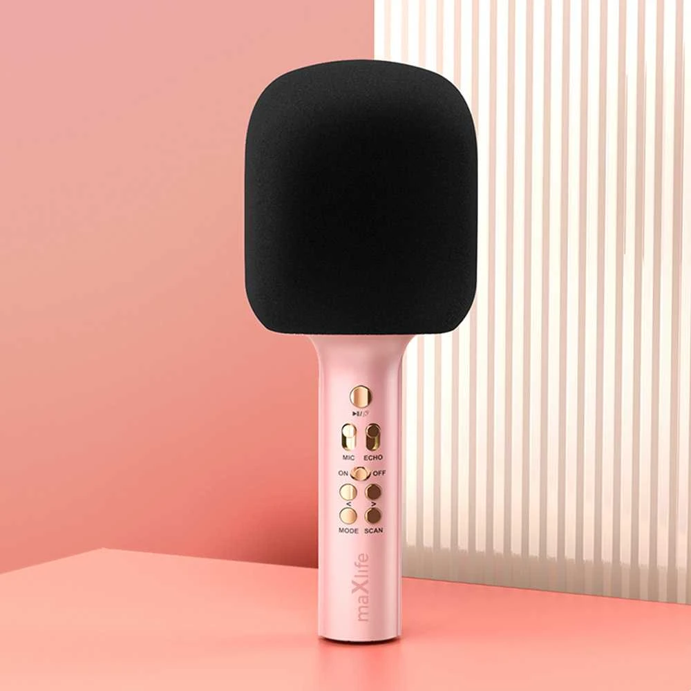 Maxlife „Bluetooth“ mikrofonas su garsiakalbiu MXBM-600, rožinis