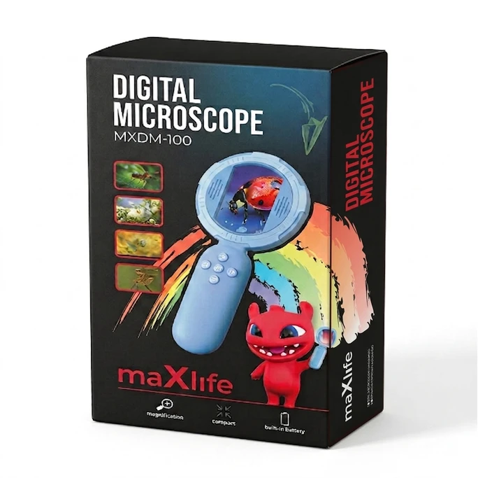 Telforceone Maxlife digital microscope MXDM-100 mėlynas