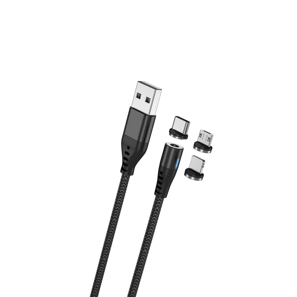 Magnetinis laidas "Maxlife" 3in1 2A, 1m