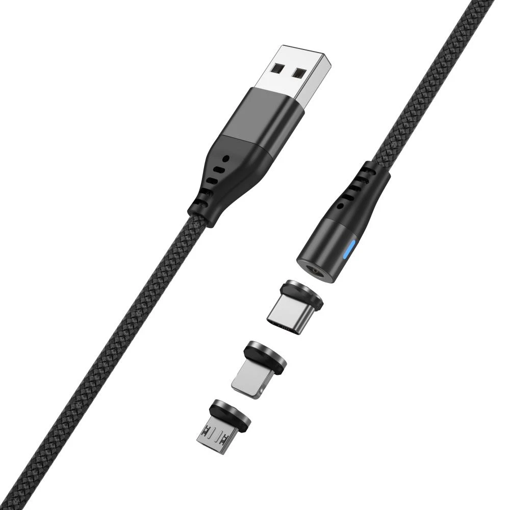 Magnetinis laidas "Maxlife" 3in1 2A, 1m