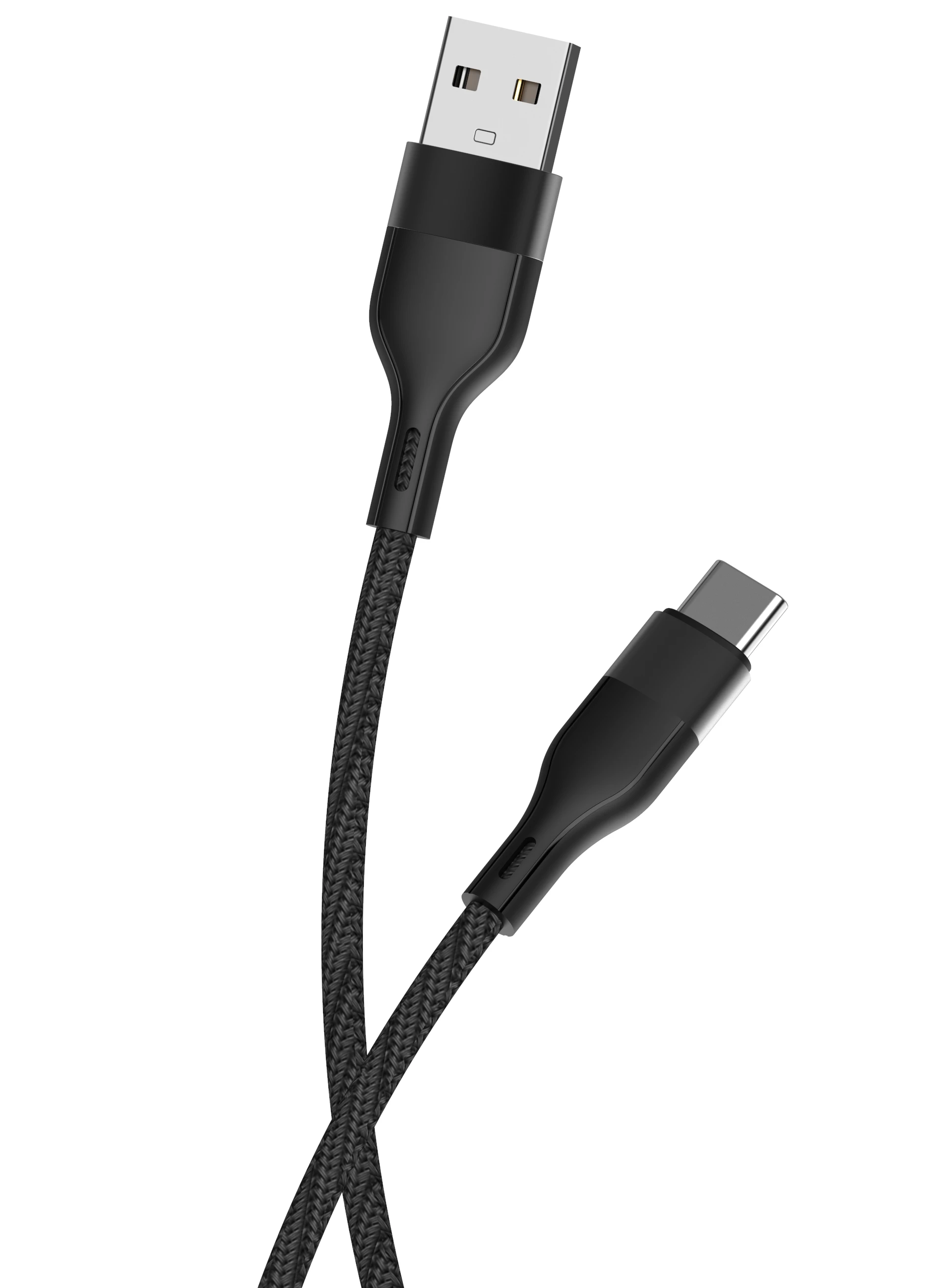 Maxlife MXUC-07 laidas USB – USB-C 1,0 m 3A juodas nailoninis