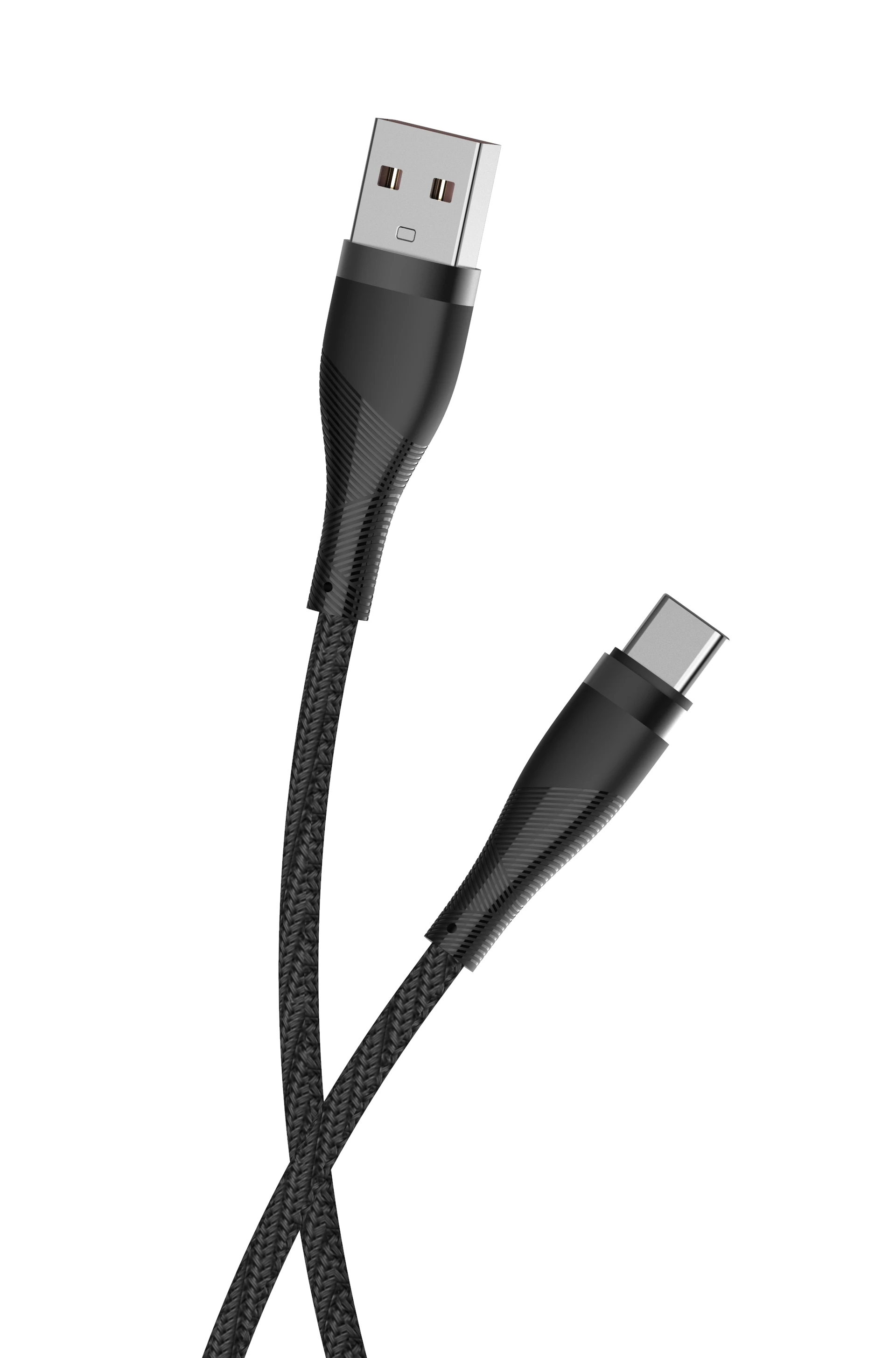 Maxlife MXUC-08 laidas USB-C – USB-C 1,0 m 100W juodas nailoninis