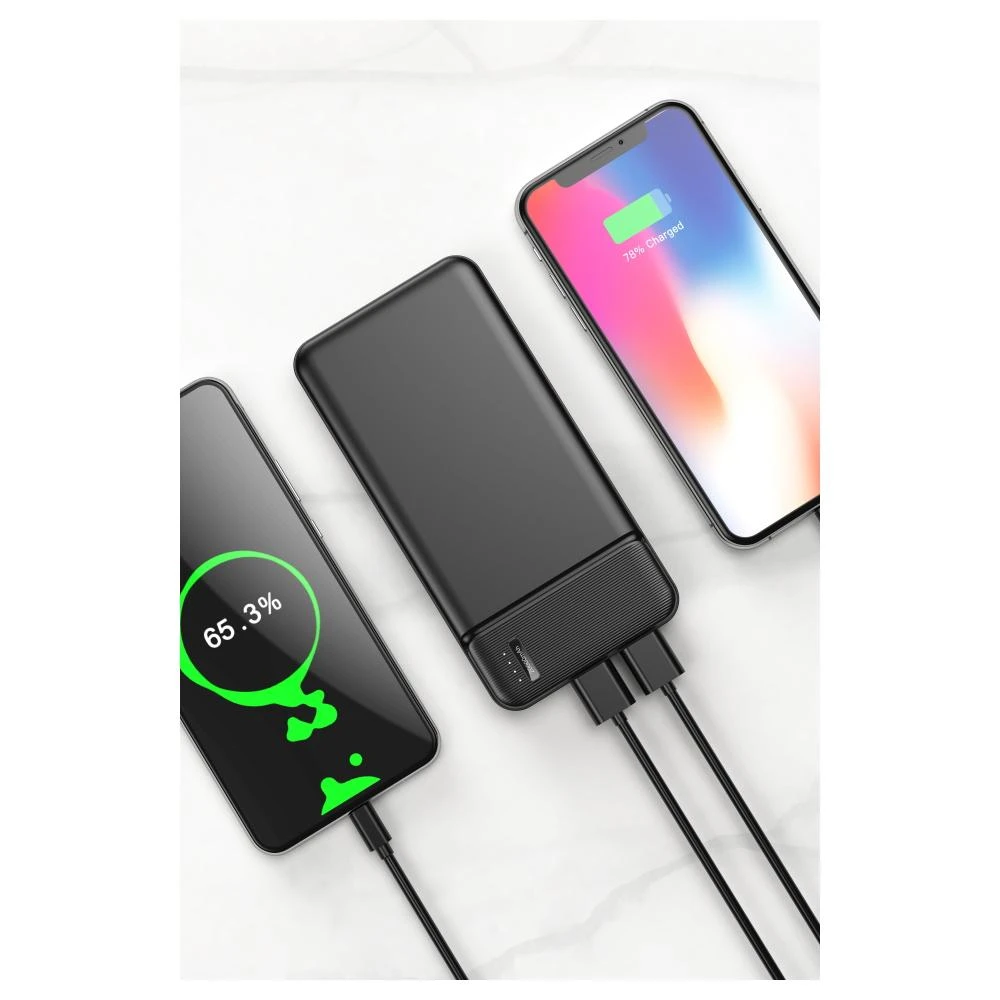 Nešiojamas įkroviklis Maxlife MXPB-01 20000mAh, juodas