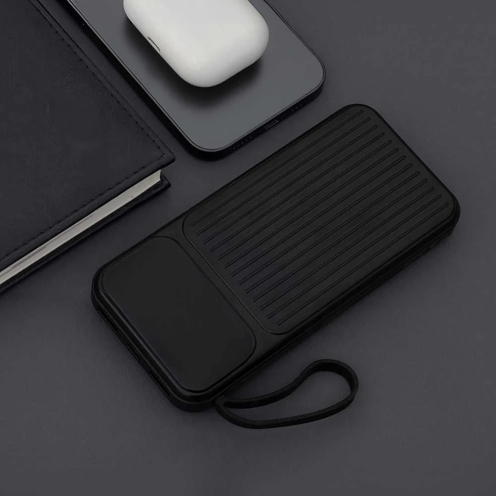 Maxlife išorinė baterija su integruotais laidais MXPB-06 PD QC 22,5W 10000 mAh juoda