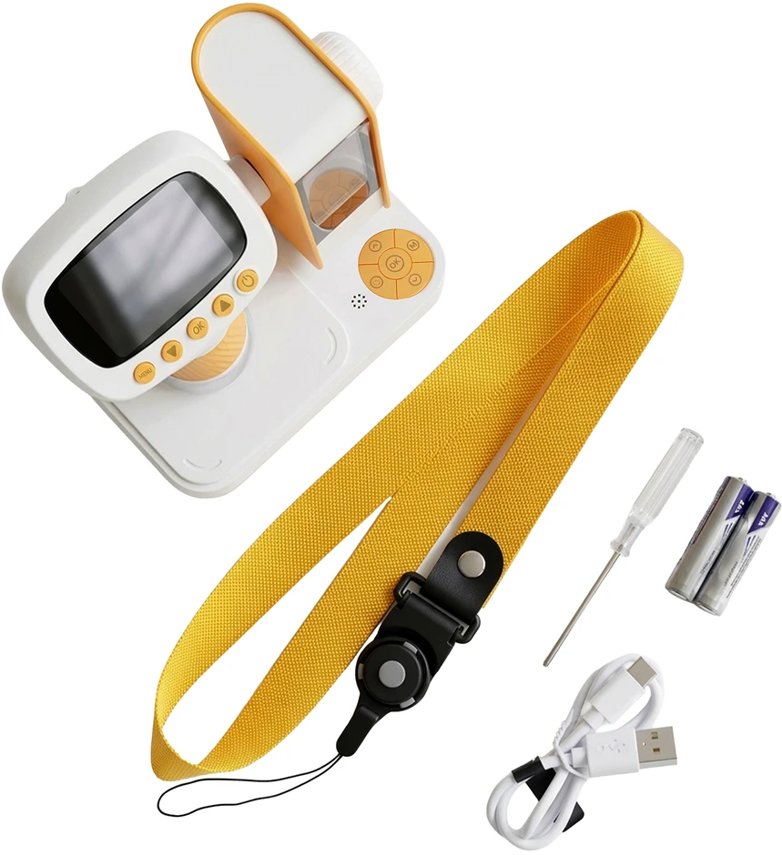Maxlife skaitmeninis mikroskopas MXDM-200 su stovu, oranžinis