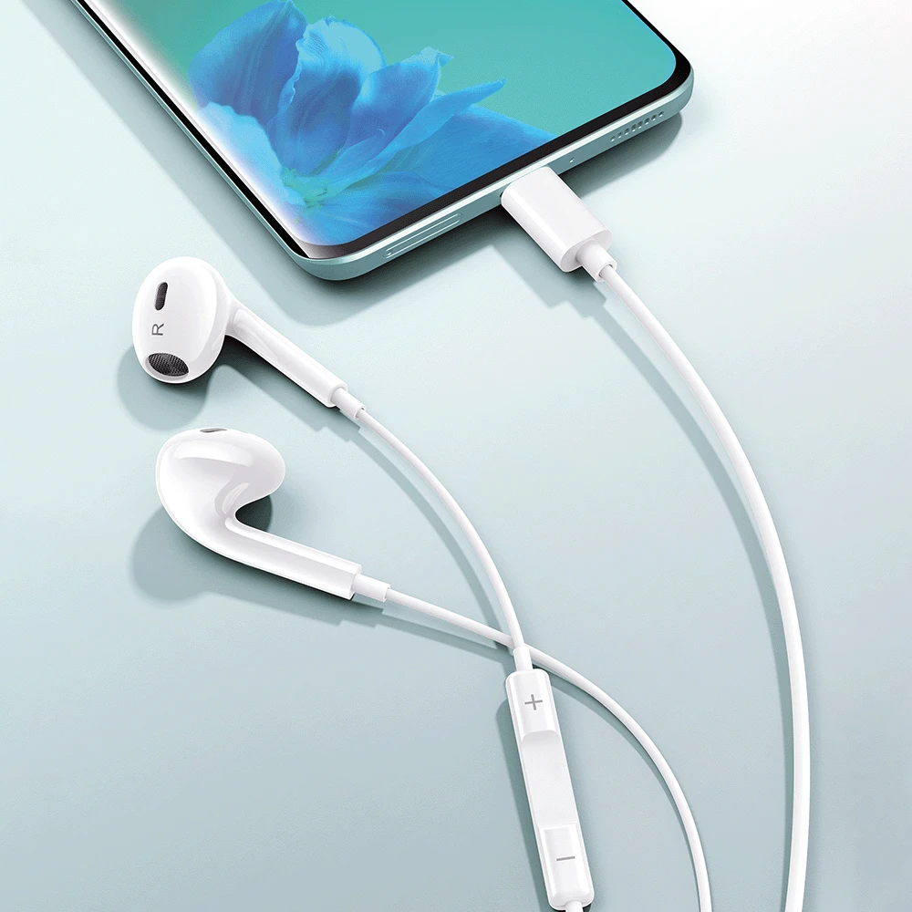 Maxlife laidinės ausinės MXEP-04 USB-C baltos