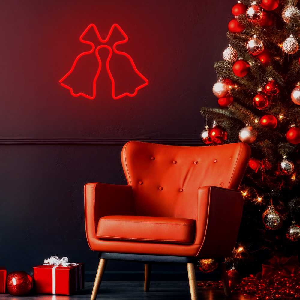 TelForceone Neon LED Kalėdiniai Varpėliai raudona FLNE17 Forever Light