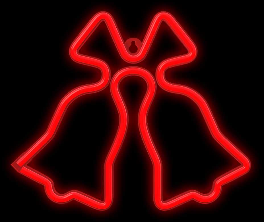 TelForceone Neon LED Kalėdiniai Varpėliai raudona FLNE17 Forever Light