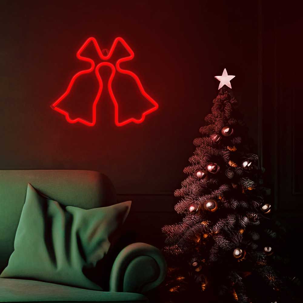 TelForceone Neon LED Kalėdiniai Varpėliai raudona FLNE17 Forever Light