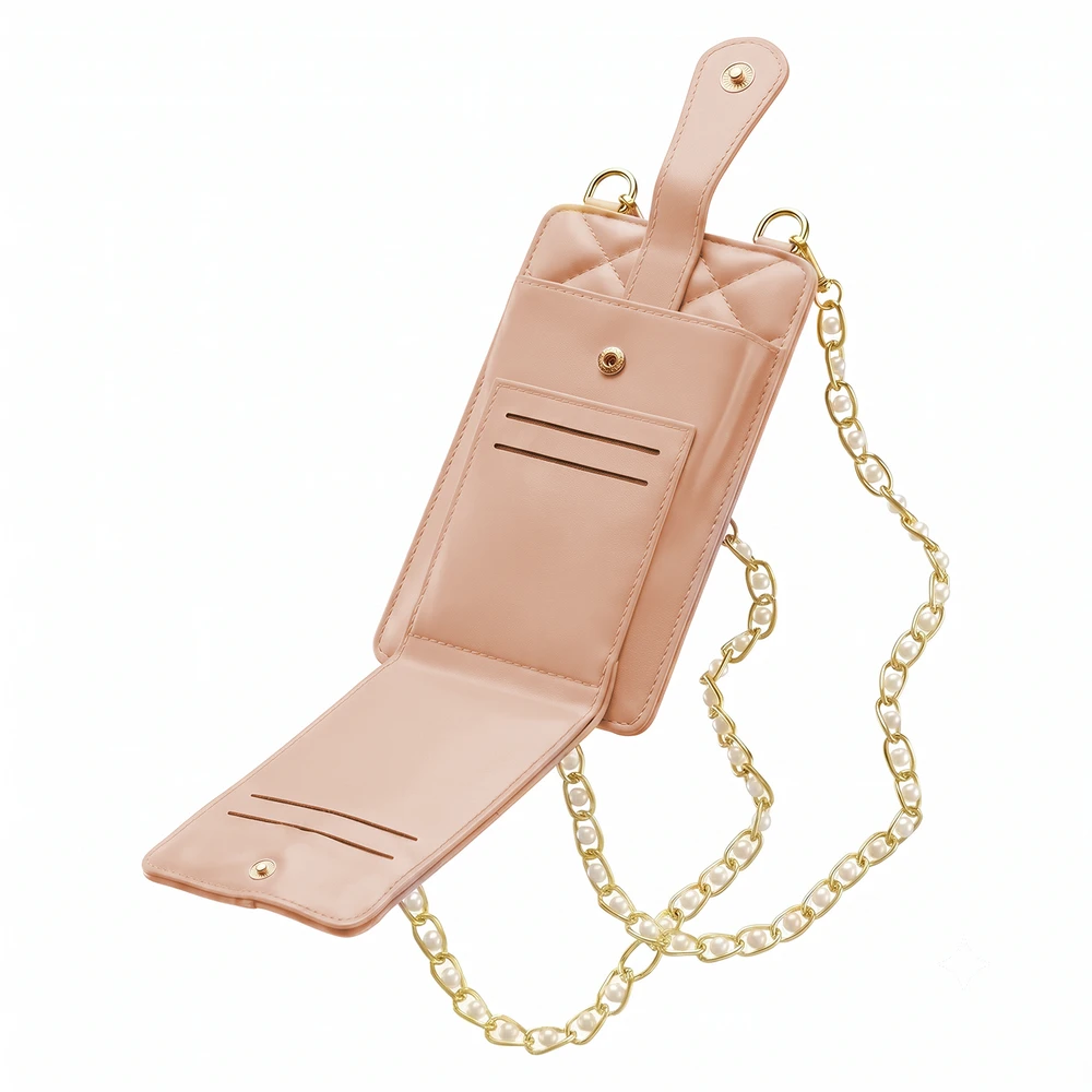 Dėklas TFO Telforceone Dygsniuotas telefono krepšys 19*10,5*2CM rožinis