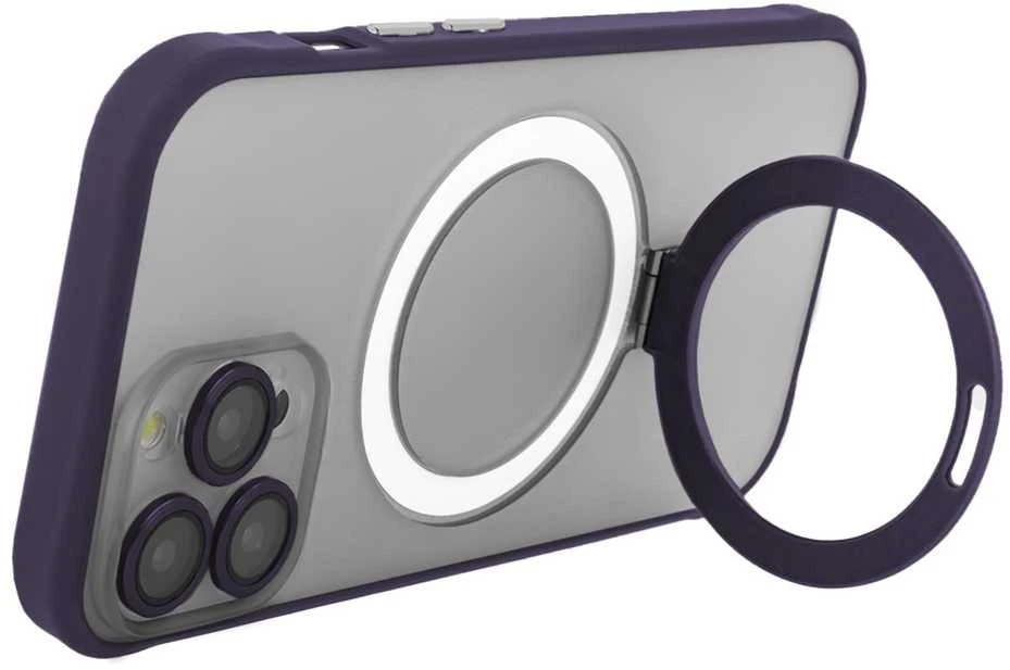 Tecto Shield Telforceone „Ring Secure Mag“ dėklas, skirtas „iPhone 12 6,1“; violetinis