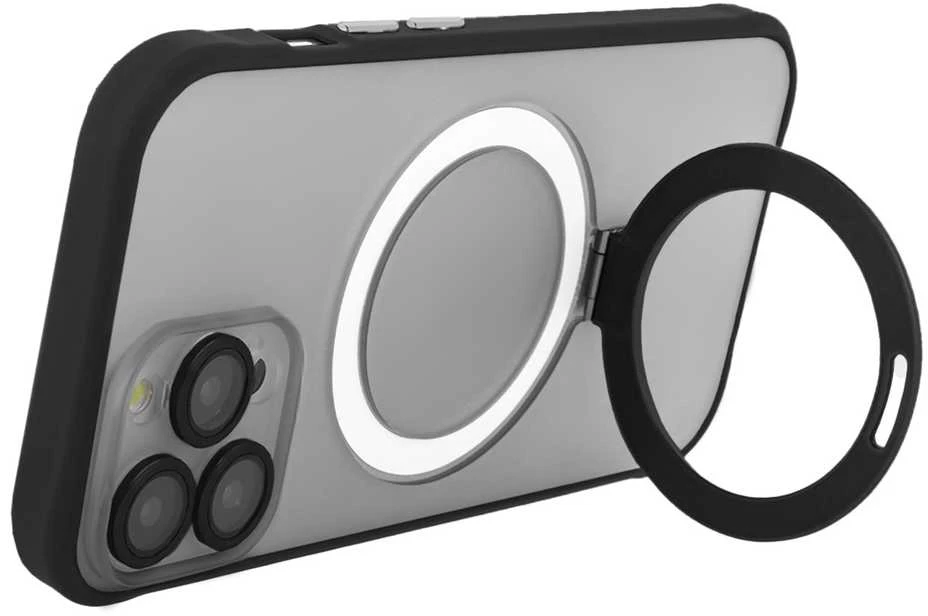 Tecto Shield Telforceone „Ring Secure Mag“ dėklas, skirtas „iPhone 13 6,1“; juodas