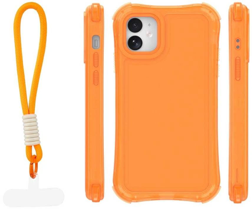 TFO Telforceone „Safepop“ dėklas su dirželiu, skirtas „iPhone 11“, oranžinis