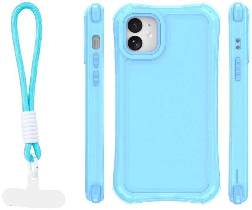 TFO Telforceone „Safepop“ dėklas su dirželiu, skirtas „iPhone 11“, mėlynas