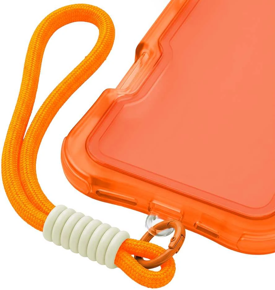 TFO Safepop dėklas su dirželiu Samsung Galaxy S24 / S25 oranžinis