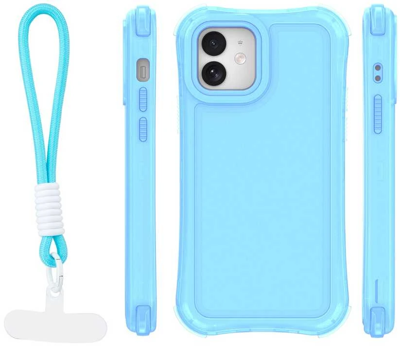 TFO Safepop dėklas su dirželiu, skirtas iPhone 12 / 12 Pro 6,1" mėlynas
