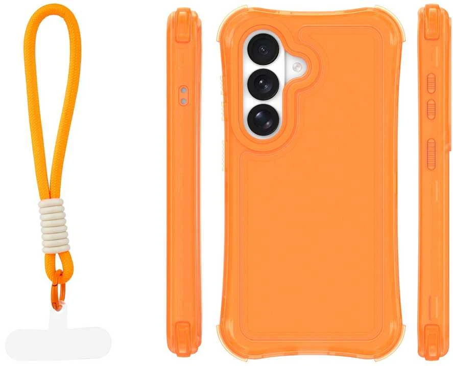 TFO Safepop dėklas su dirželiu Samsung Galaxy S24 / S25 oranžinis