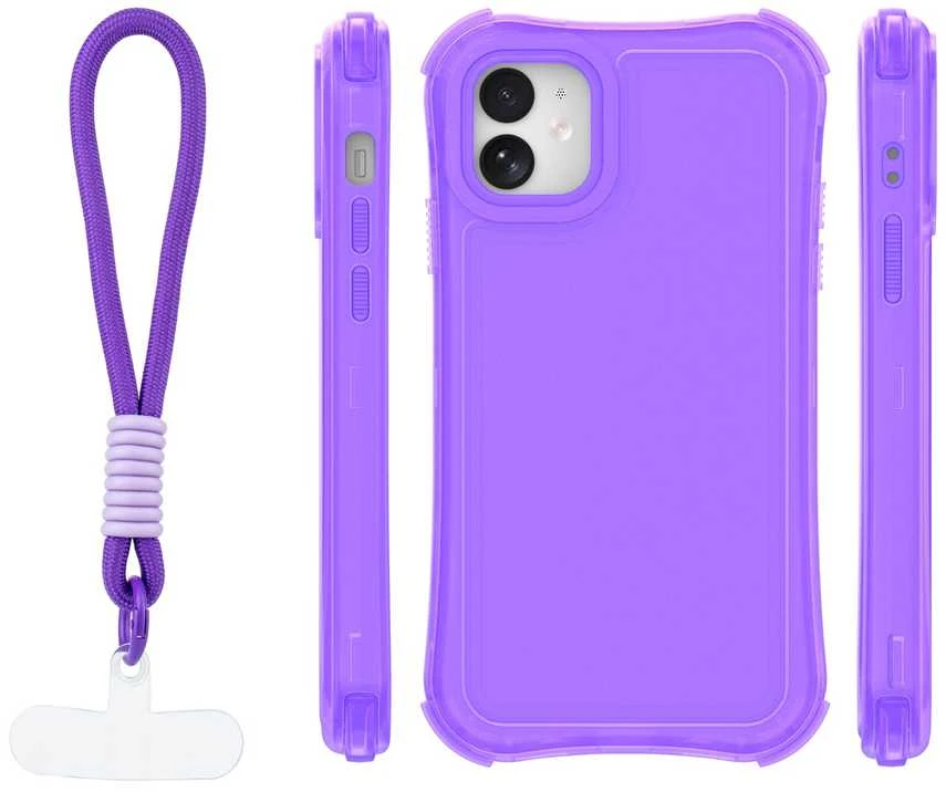 TFO Telforceone „Safepop“ dėklas su dirželiu, skirtas „iPhone 11“, violetinis
