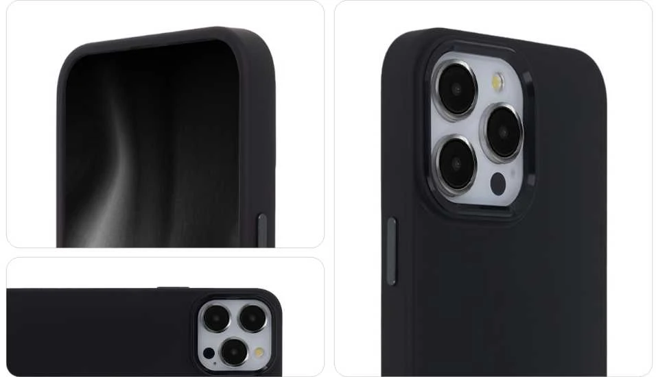 Tecto Shield Telforceone Satin Elegant Matt iPhone 16 Plus dėklas, juodas