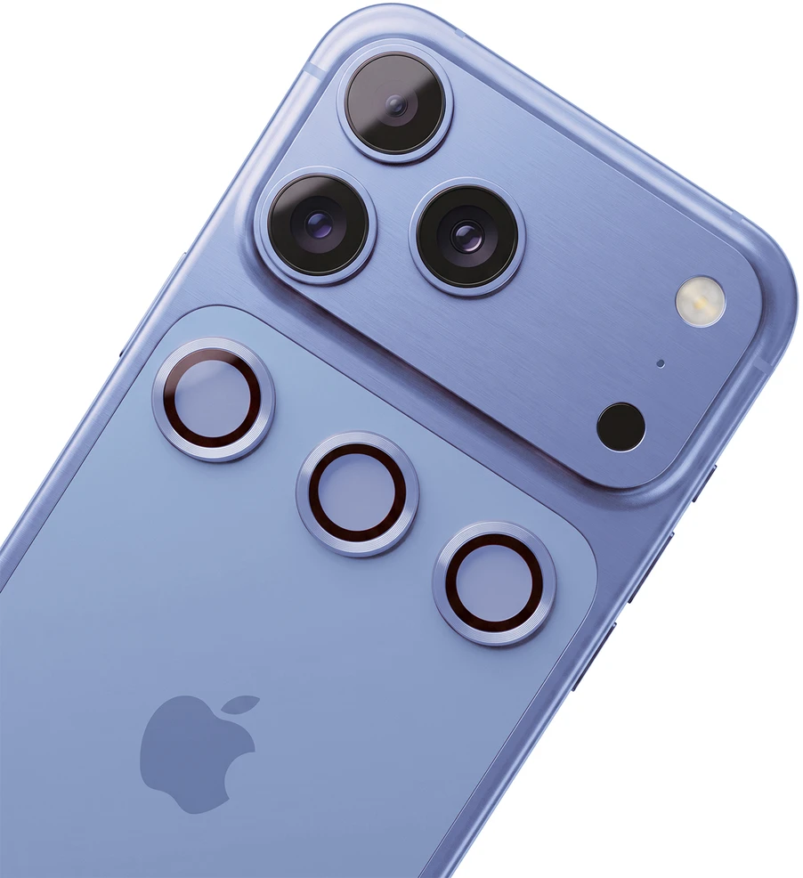 TFO Objektyvo stikliukų rinkinys, skirtas iPhone 18 Pro, dangaus mėlynumo spalvos