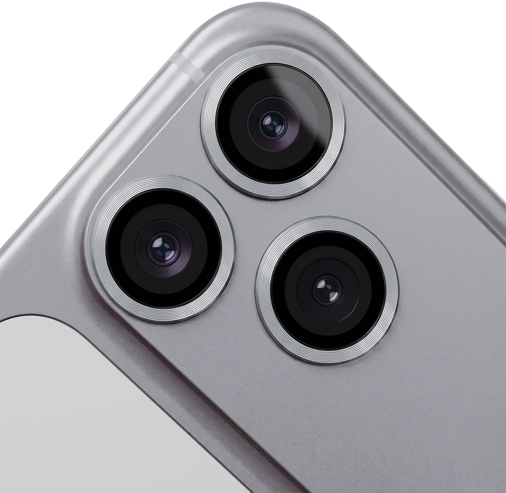 TFO „iPhone 18 Pro“ kameros lęšių apsaugų rinkinys, sidabrinės spalvos