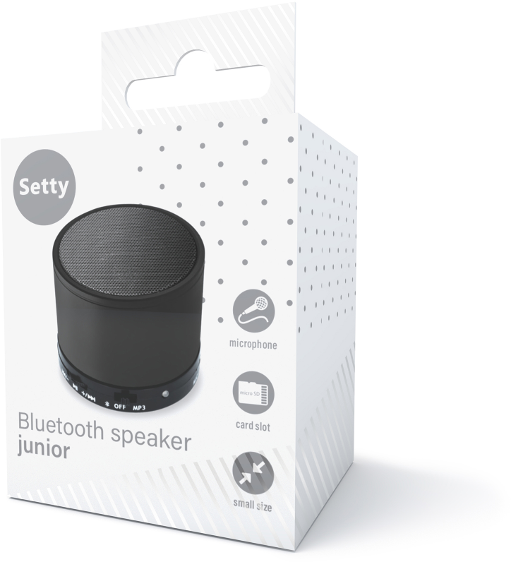 TelForceone "Setty" "Bluetooth" garsiakalbis Junior juodas