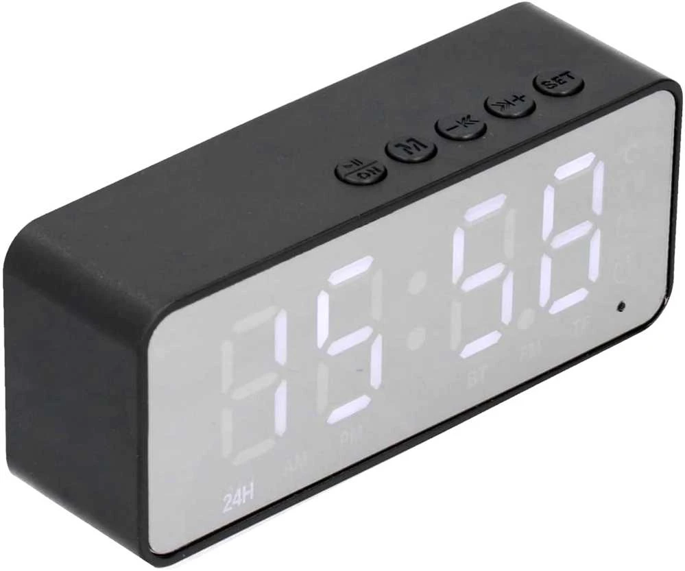 Telforceone „Setty“ stalo laikrodis + FM + „Bluetooth“ garsiakalbis SCL-01FM-S