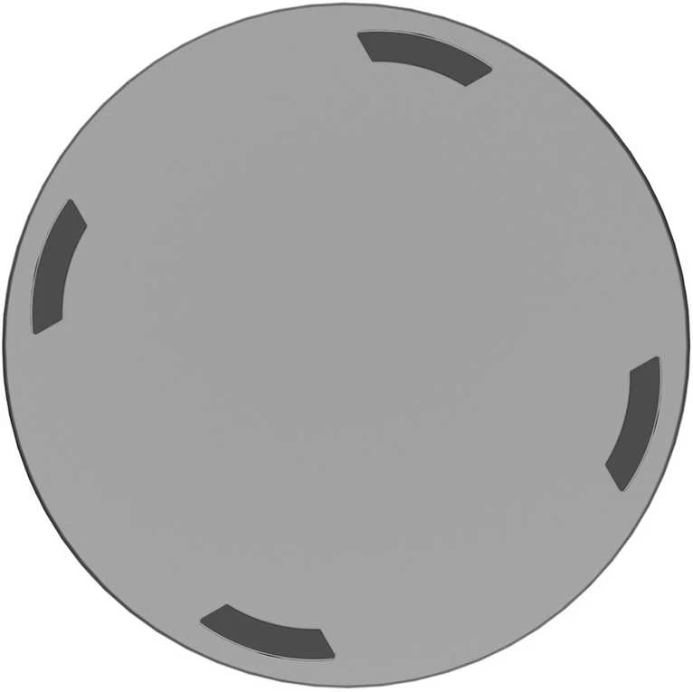 Setty Recycling indukcinis įkroviklis 15W LED sidabrinis QRLI-15-LD-07