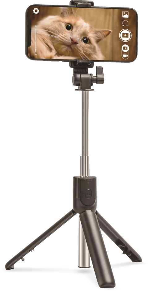 Telforceone Setty selfie stick bluetooth with a tripod SSB-01 juodas JO
