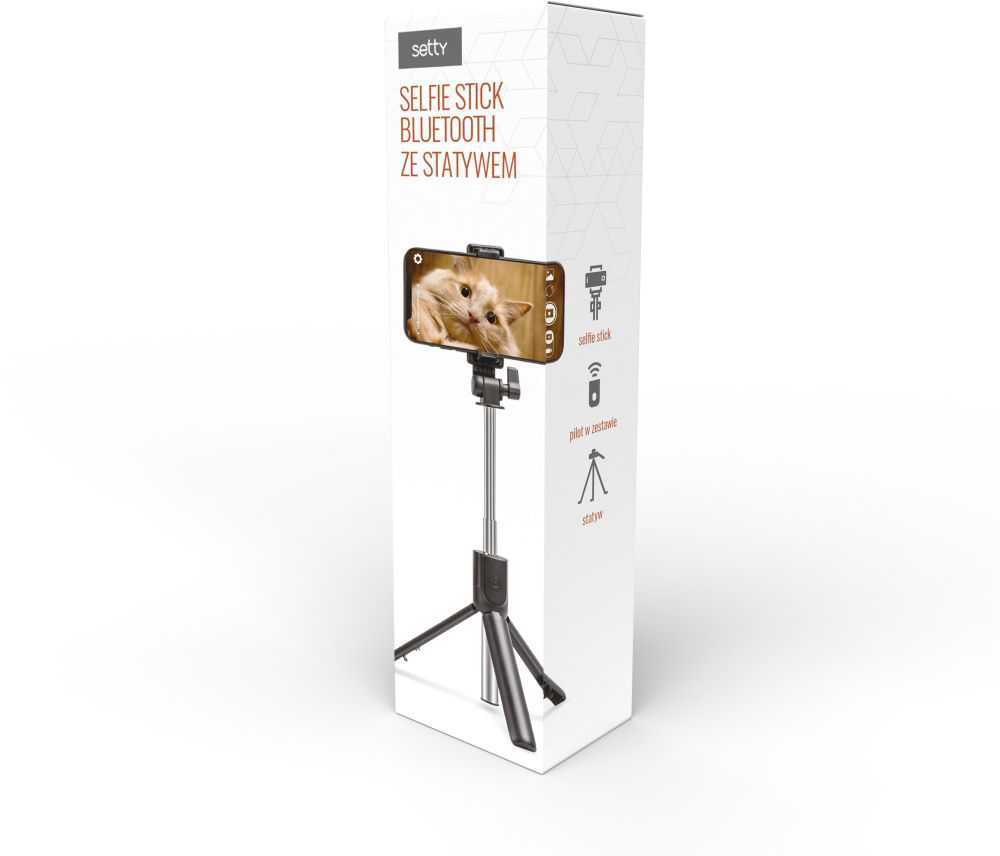 Telforceone Setty selfie stick bluetooth with a tripod SSB-01 juodas JO