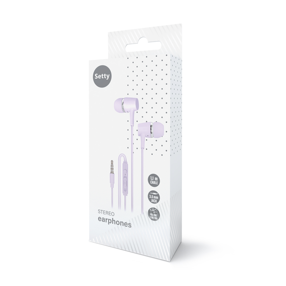 TelForceone "Setty" laidinės ausinės SPD-J-29 lilac