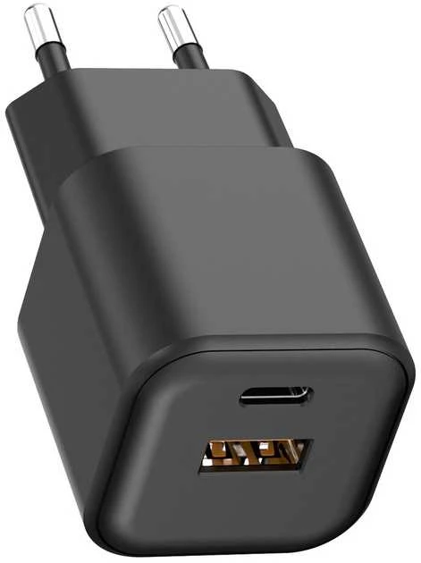 Setty sieninis įkroviklis USB-A + USB-C 35W LSGaN-AC-351 juodas