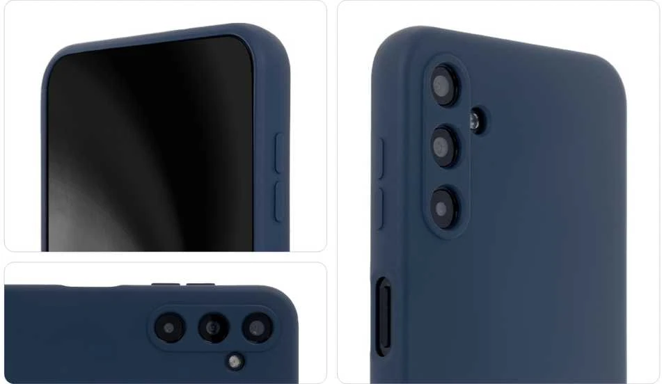 Tecto Shield Telforceone silikoninis dėklas, skirtas Samsung Galaxy S24 Plus, tamsiai mėlynas