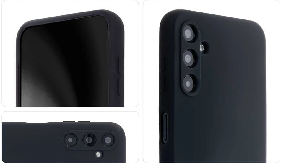 Tecto Shield Telforceone Silikoninis, minkštas dėklas, skirtas „Samsung Galaxy S23 FE“, juodas