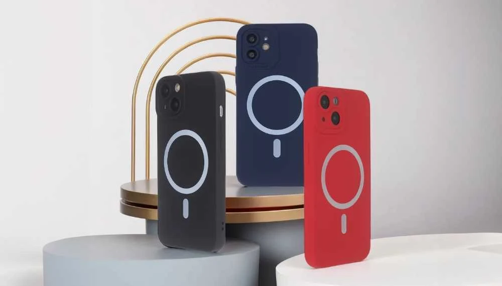 Tecto Shield Telforceone Silikoninis minkštas „Mag“ dėklas, skirtas „iPhone 14 6,1“; tamsiai mėlynas